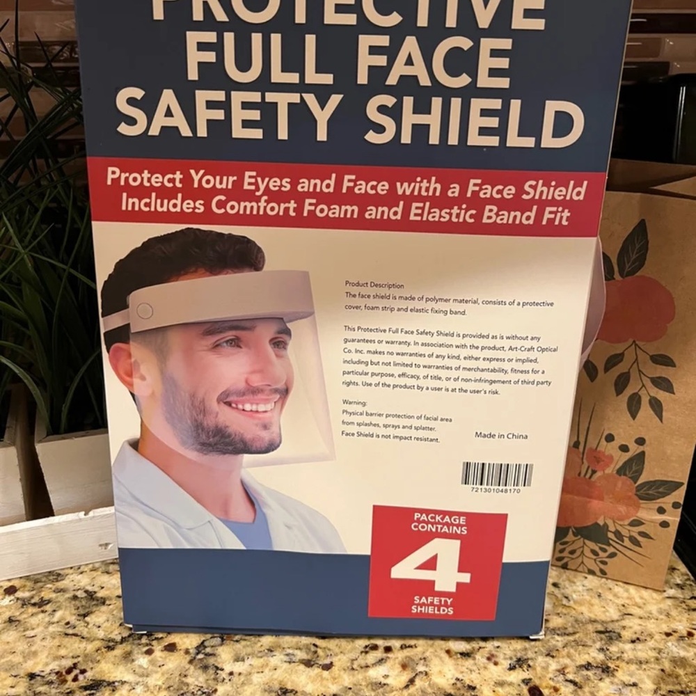 Protective Full Face Safety Shield with Comfort Foam